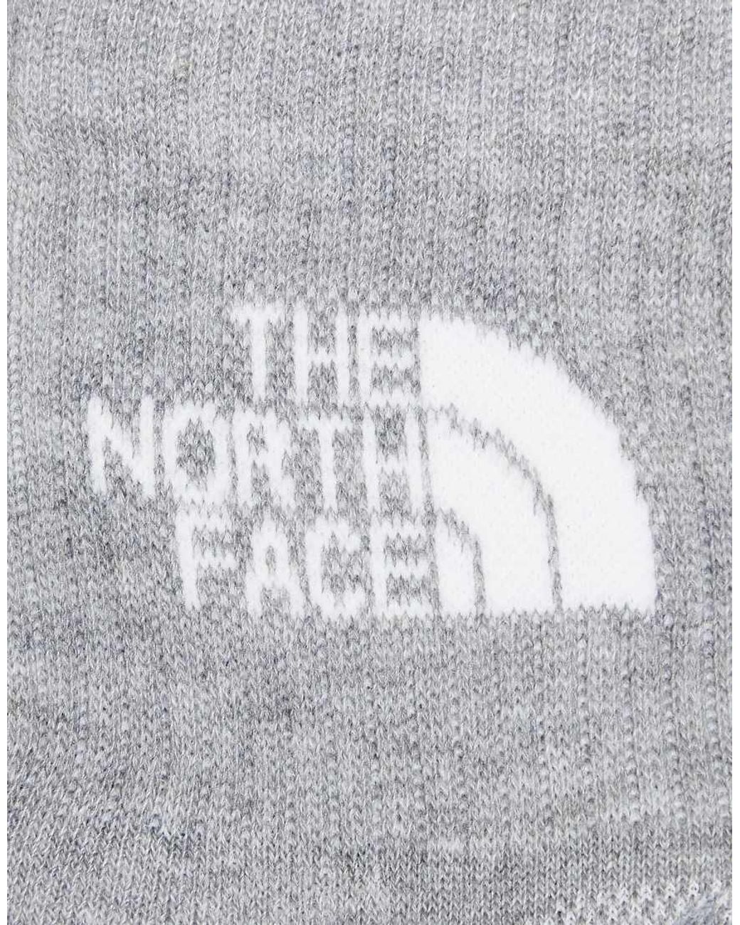 The North Face White Simple Dome 3 Pack Logo Ankle Socks