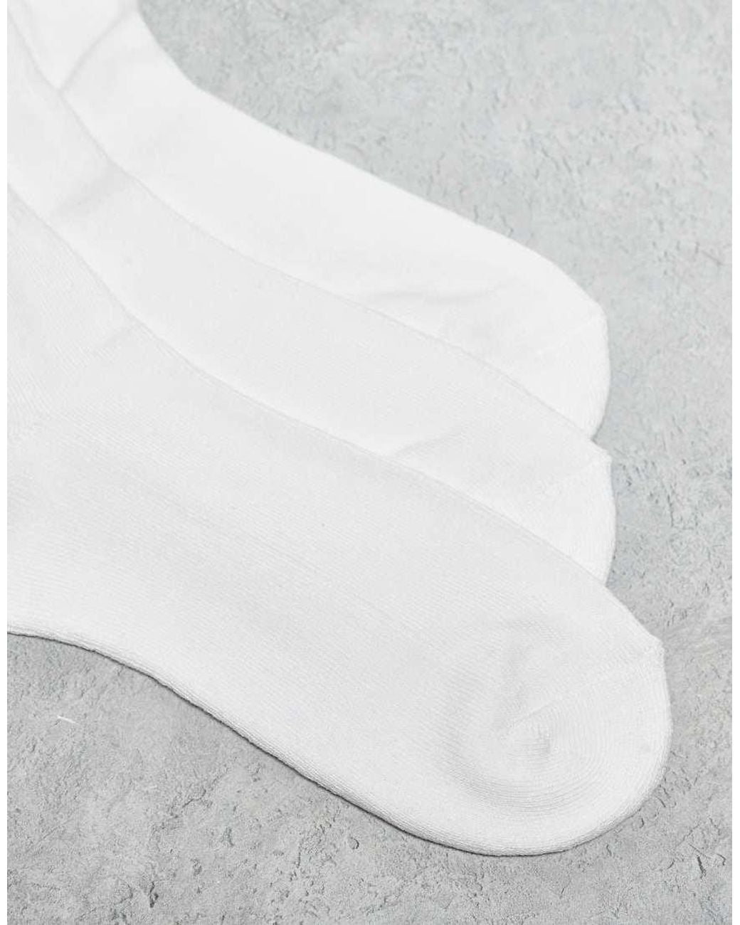Cotton On White 3 Pack Essential Socks for men