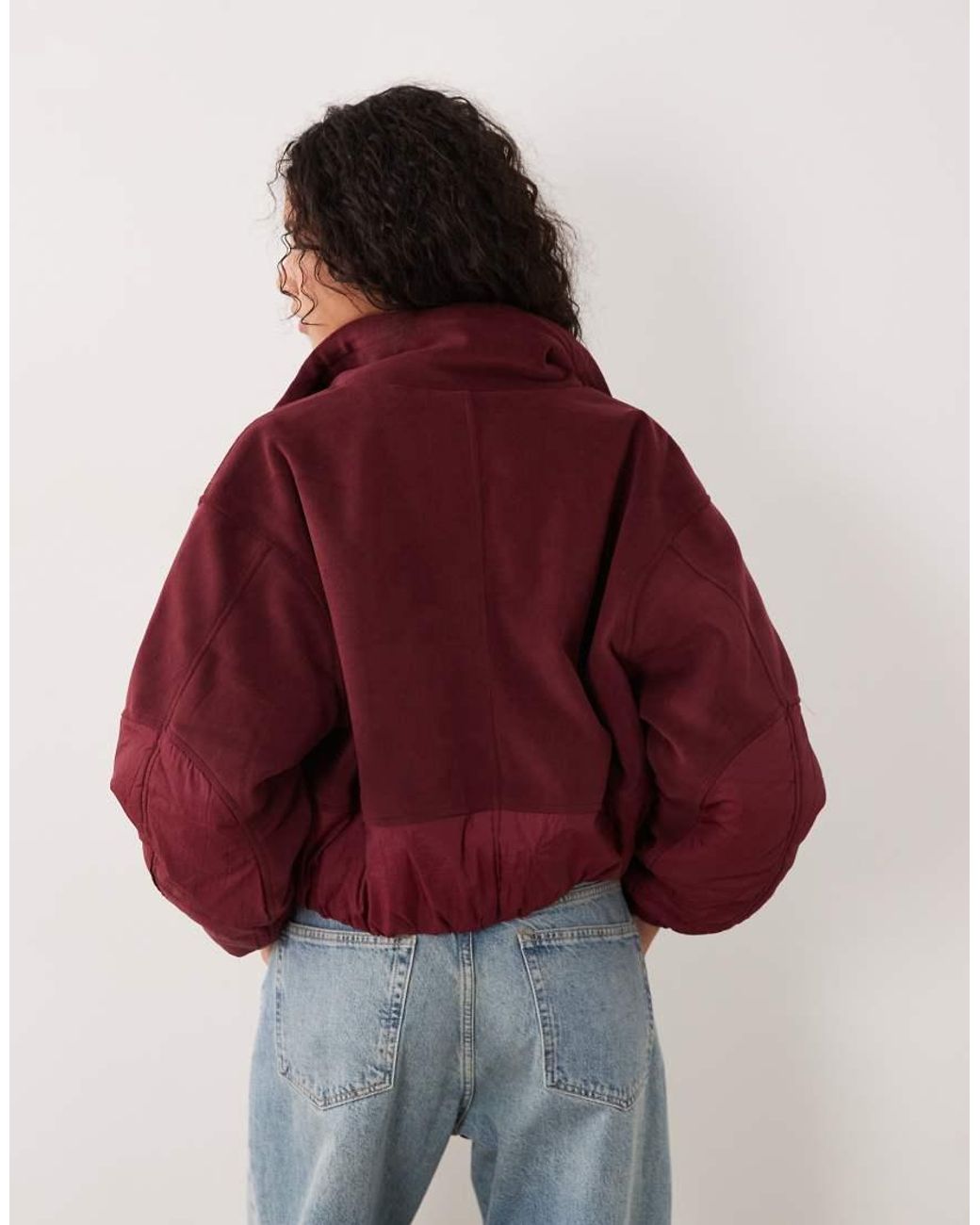 Cotton On Red Polar Fleece Padded Jacket