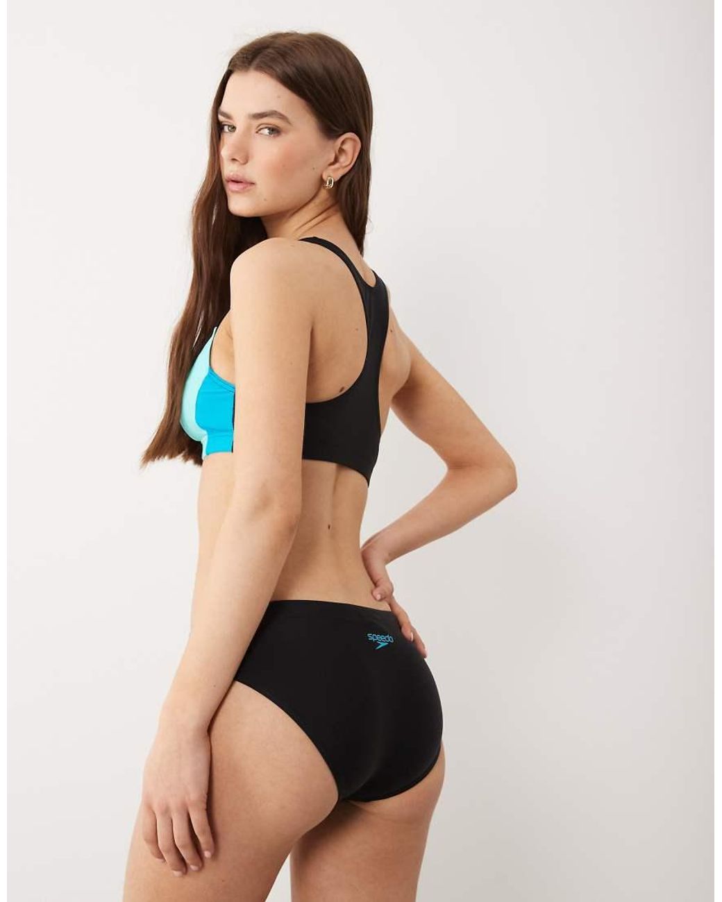 Speedo Blue Colourblock Splice 2.0 Bikini