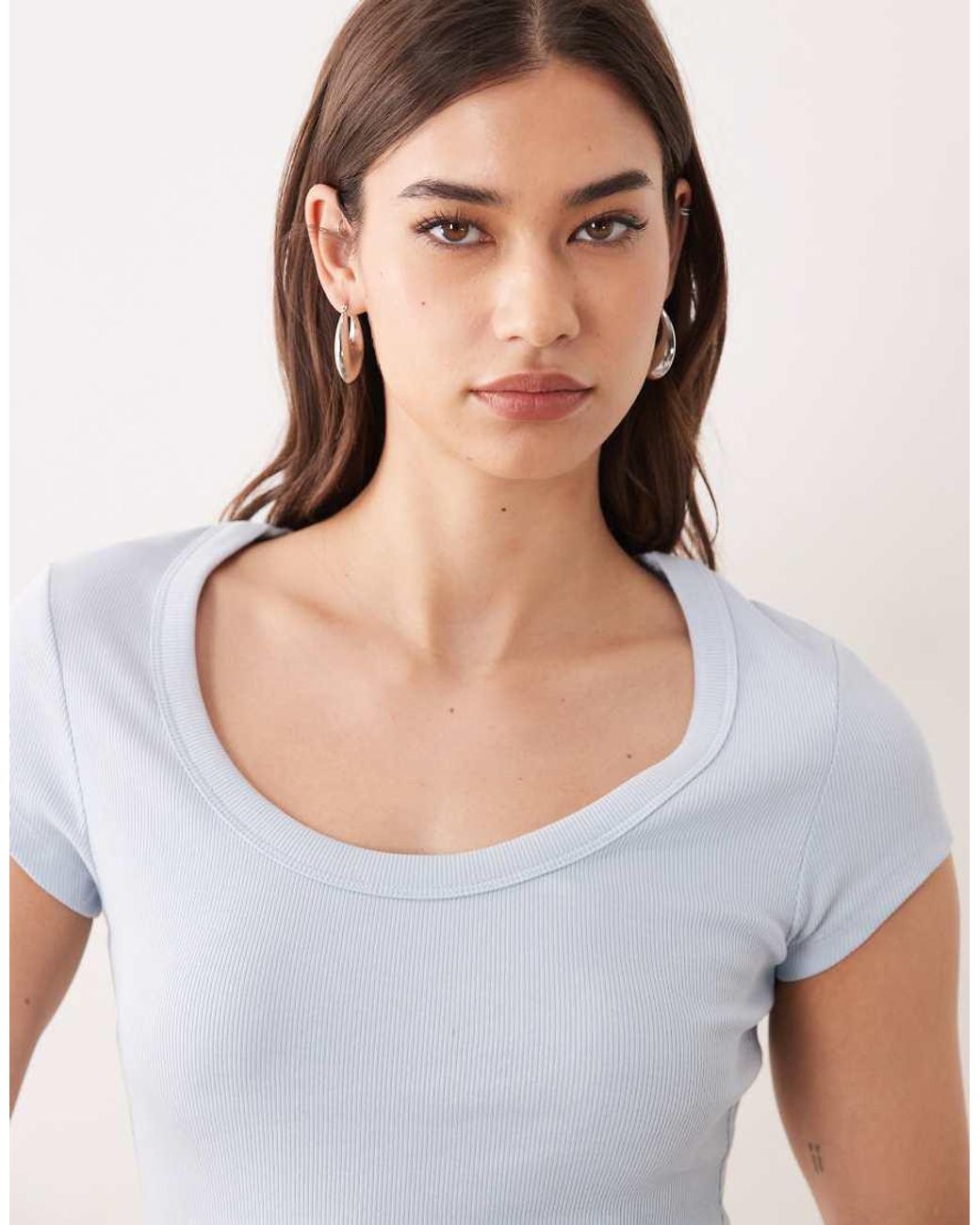 ASOS White Scoop Neck Baby Tee