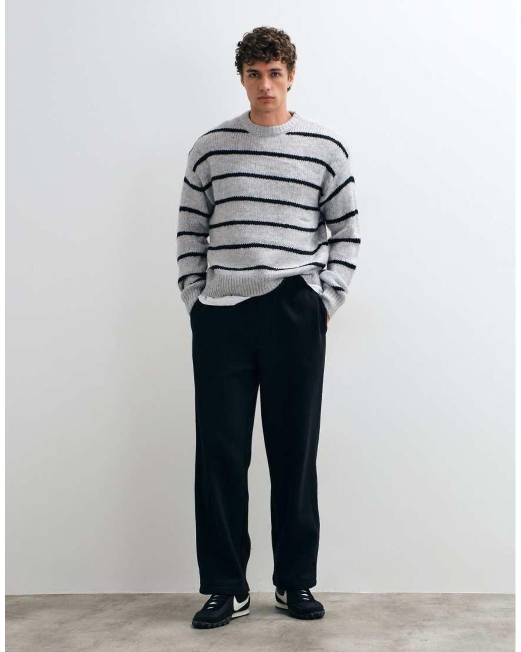 Cotton On Gray Super Soft Boxy Knit for men