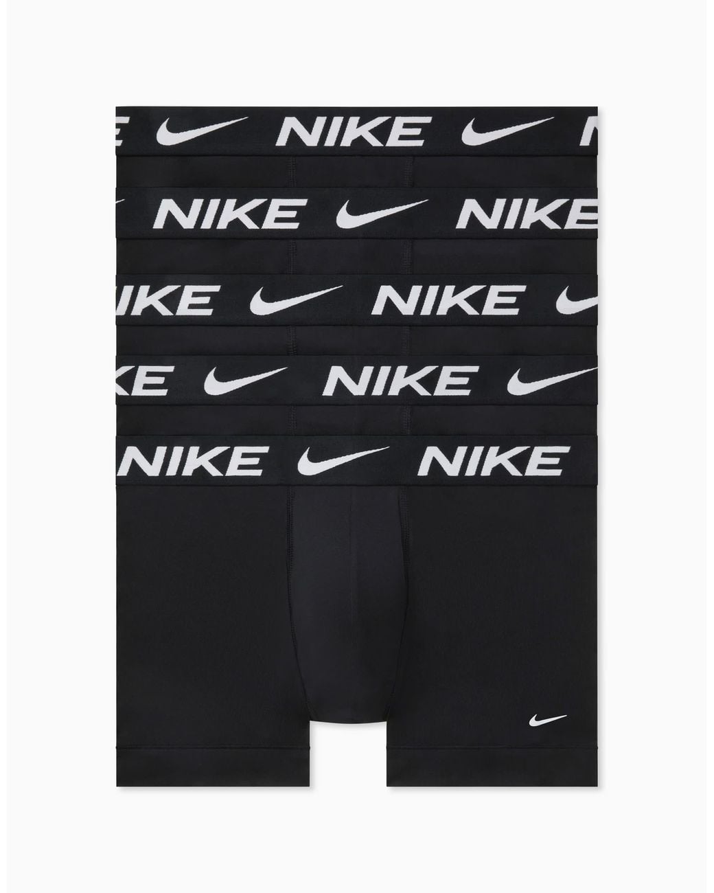Nike Black Essential Micro 5 Pack Trunks for men