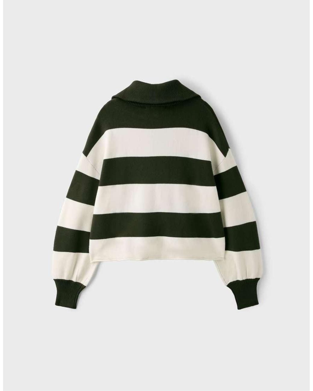 Stradivarius Black Knit Jumper With Zip