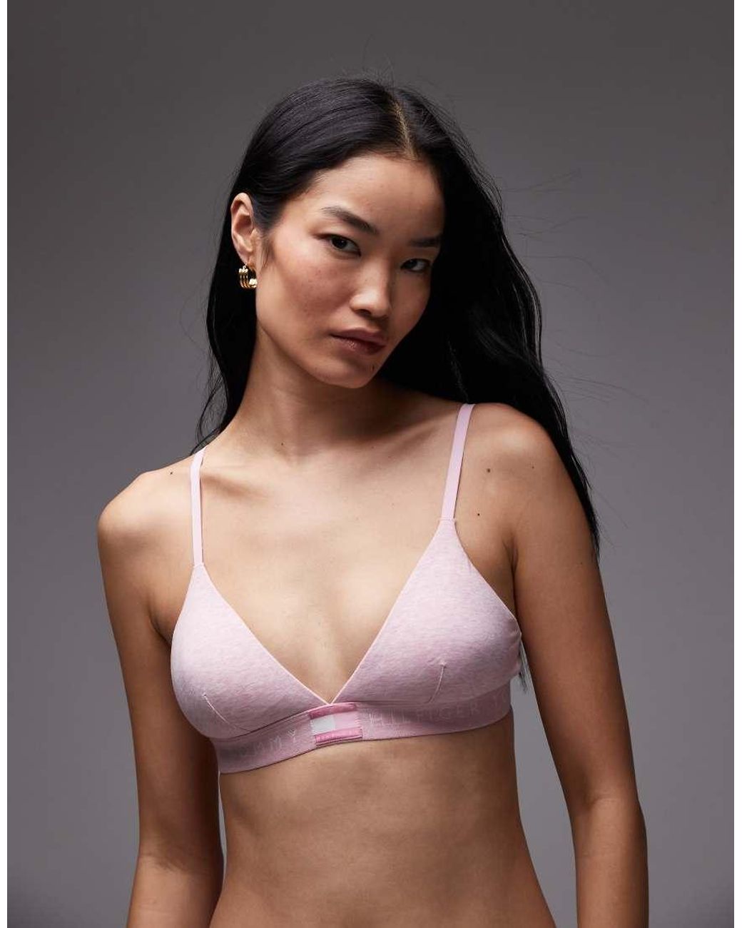 Tommy Hilfiger Pink Heritage Triangle Bra