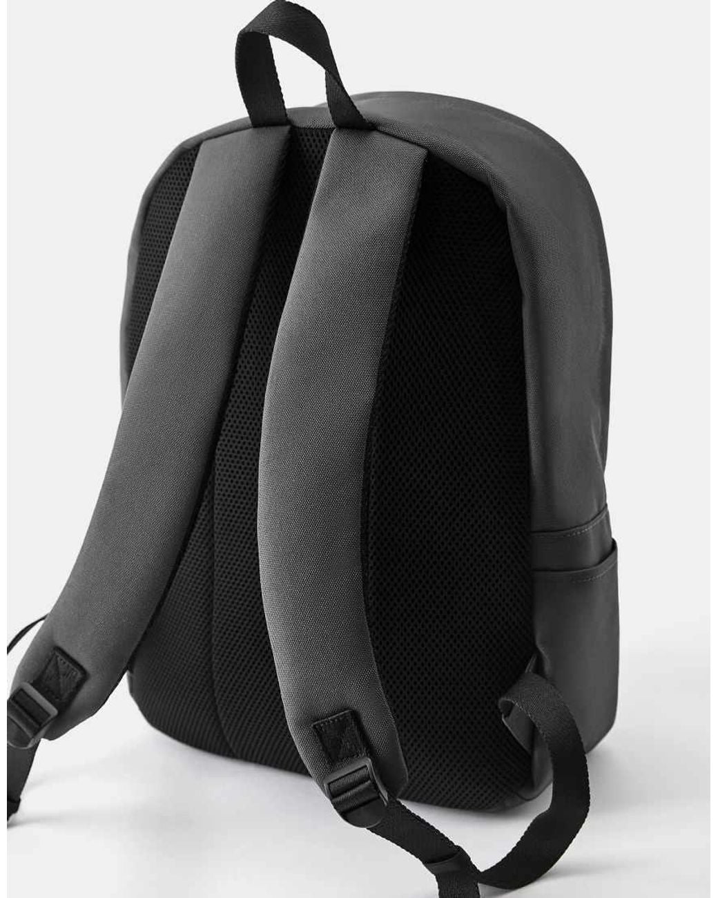 Pull&Bear Black Stwd Backpack for men