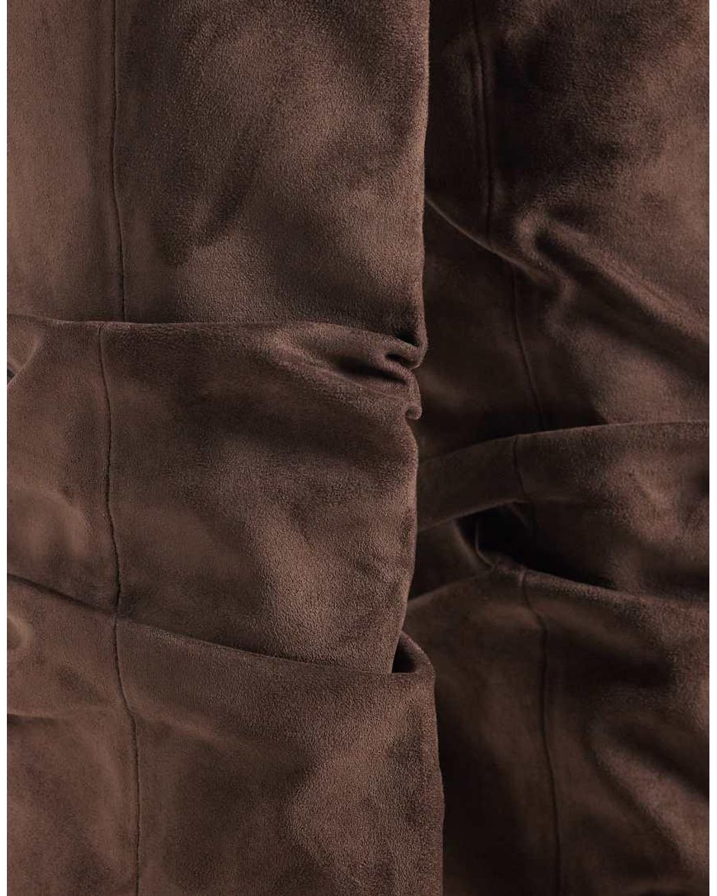 SIMMI Brown Simmi London Reece Ruched Knee Boots