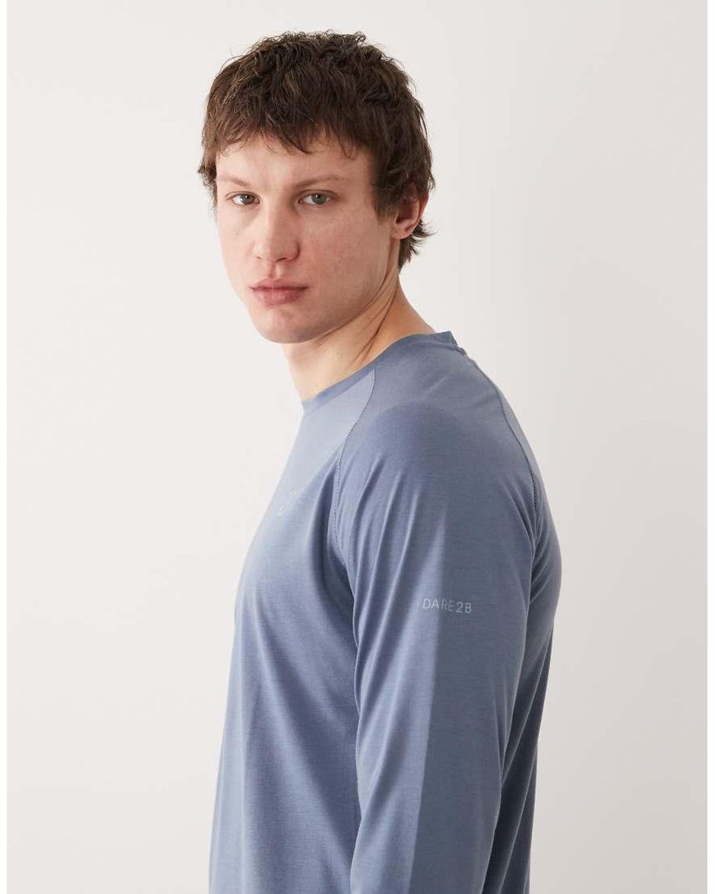 Dare 2b Blue Breathable Quick-Dry Agile Long Sleeved T-Shirt for men
