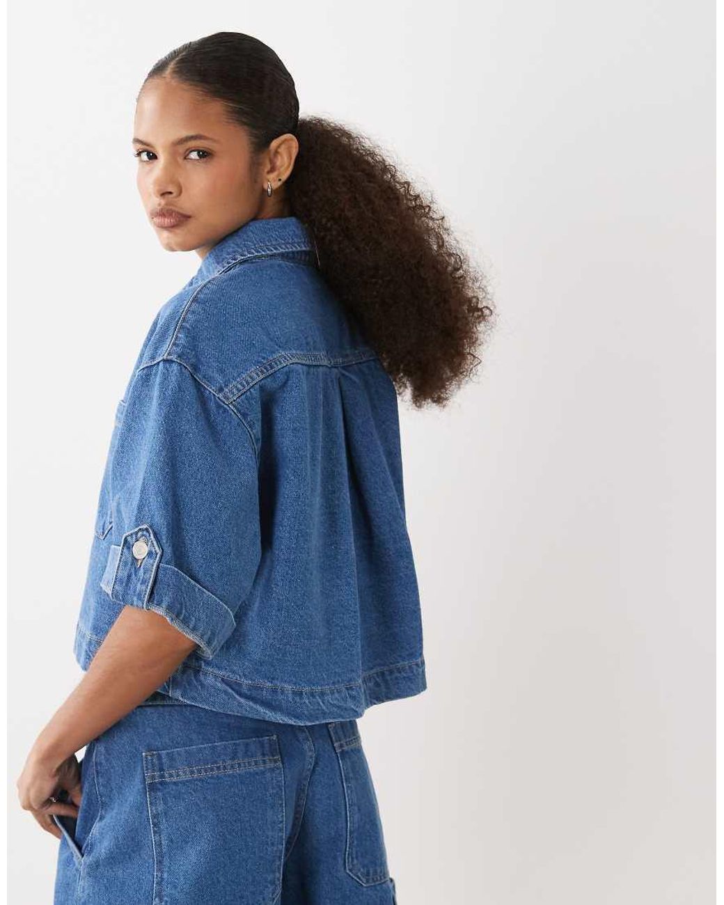 ASOS Blue Denim Boxy Shirt