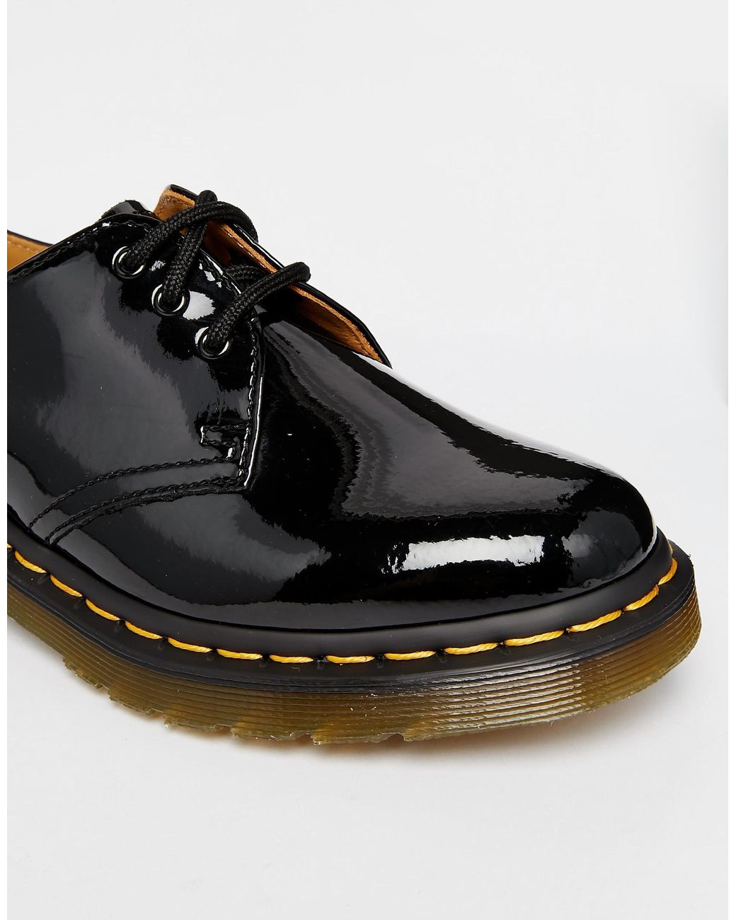 Black Patent Flat Shoes 