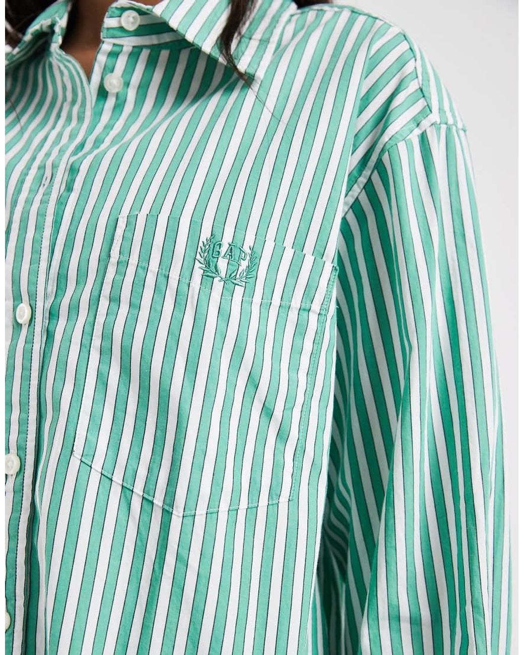Gap Blue Relaxed Fit Poplin Shirt