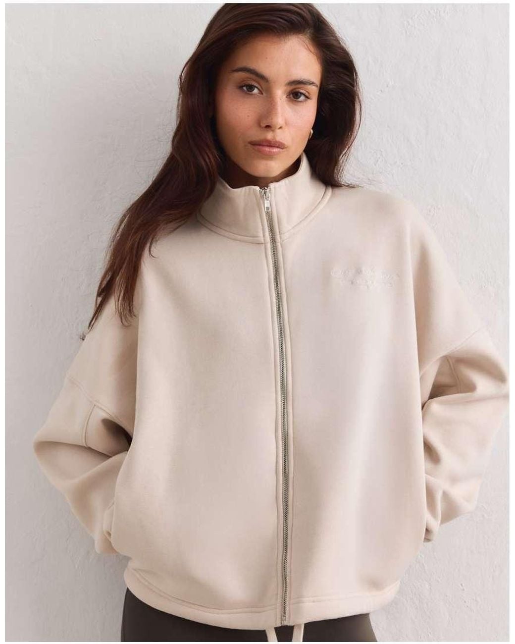 Aim'n Natural Sand Script Zip Jacket