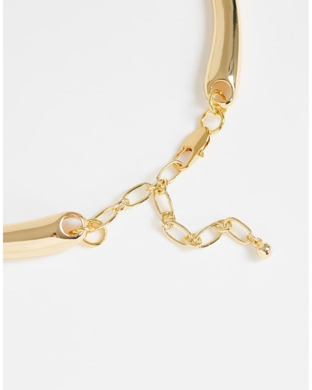 TOPSHOP Metallic Mario Statement Necklace