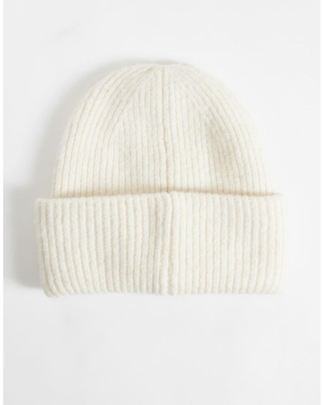 Gina Tricot White Mix And Match Rib Beanie