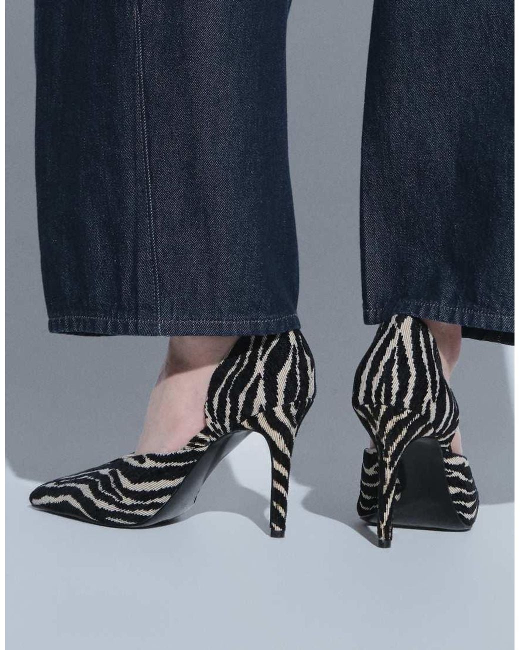 ASOS Blue Pannie High Heeled Court Shoes