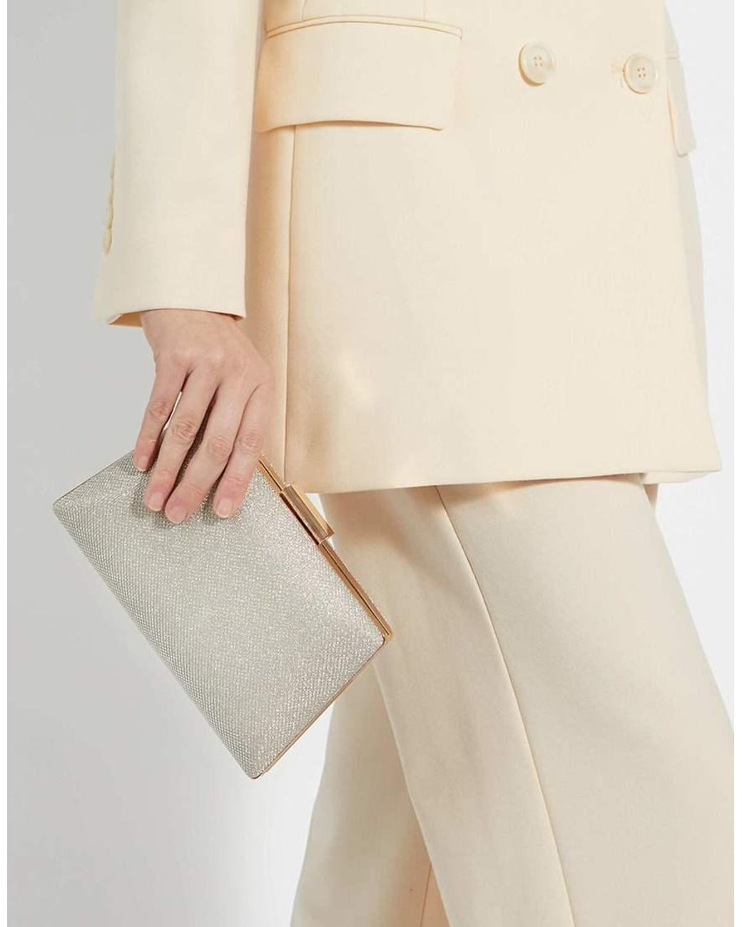 Dune Natural Bellaria Clutch Bag