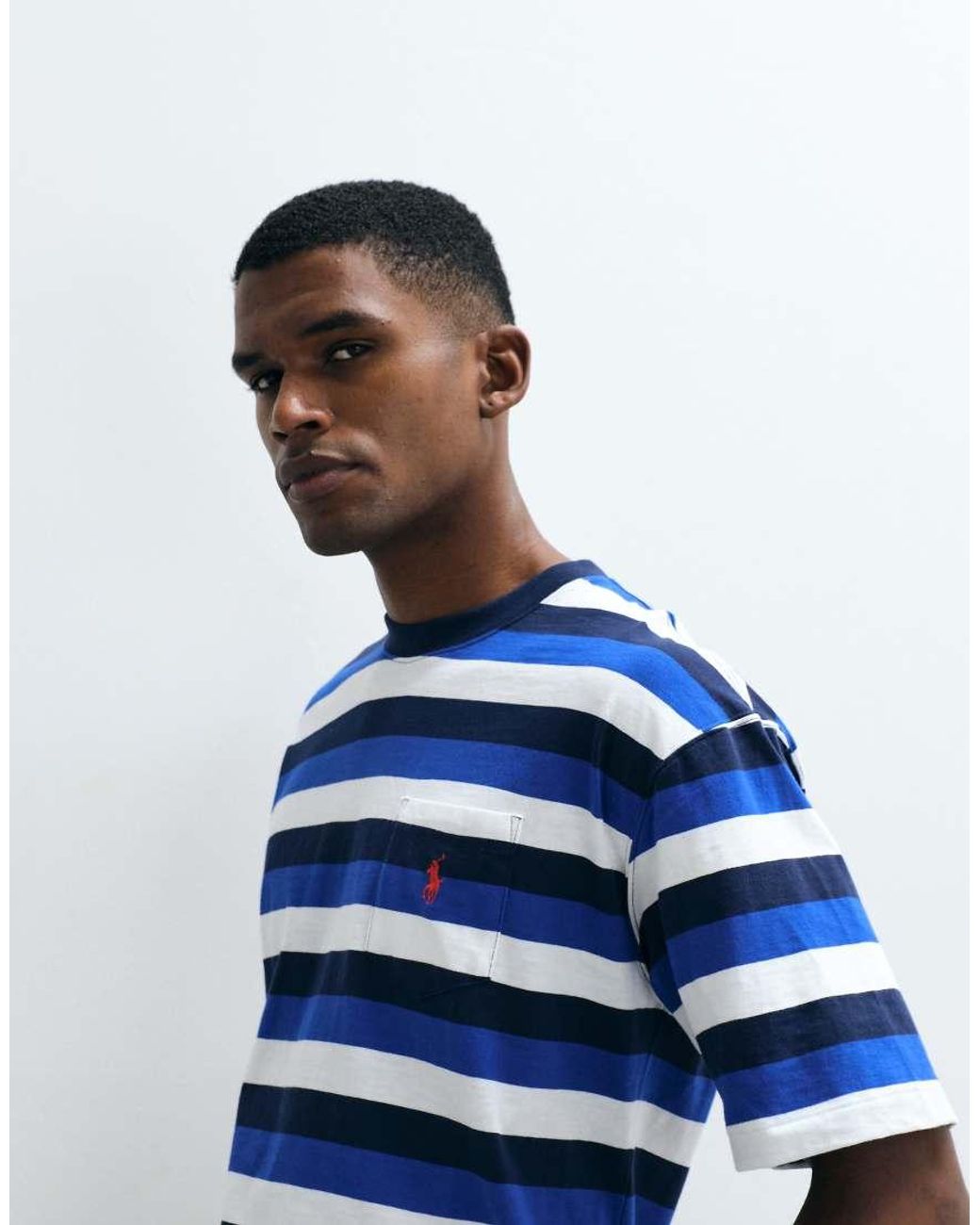 Polo Ralph Lauren Blue Icon Logo Short Sleeve Relaxed Fit T-Shirt for men