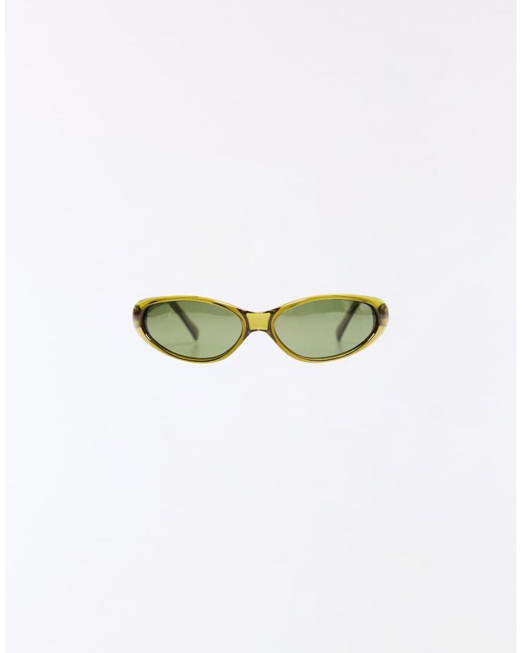 Bershka Black Oval Sunglasses for men