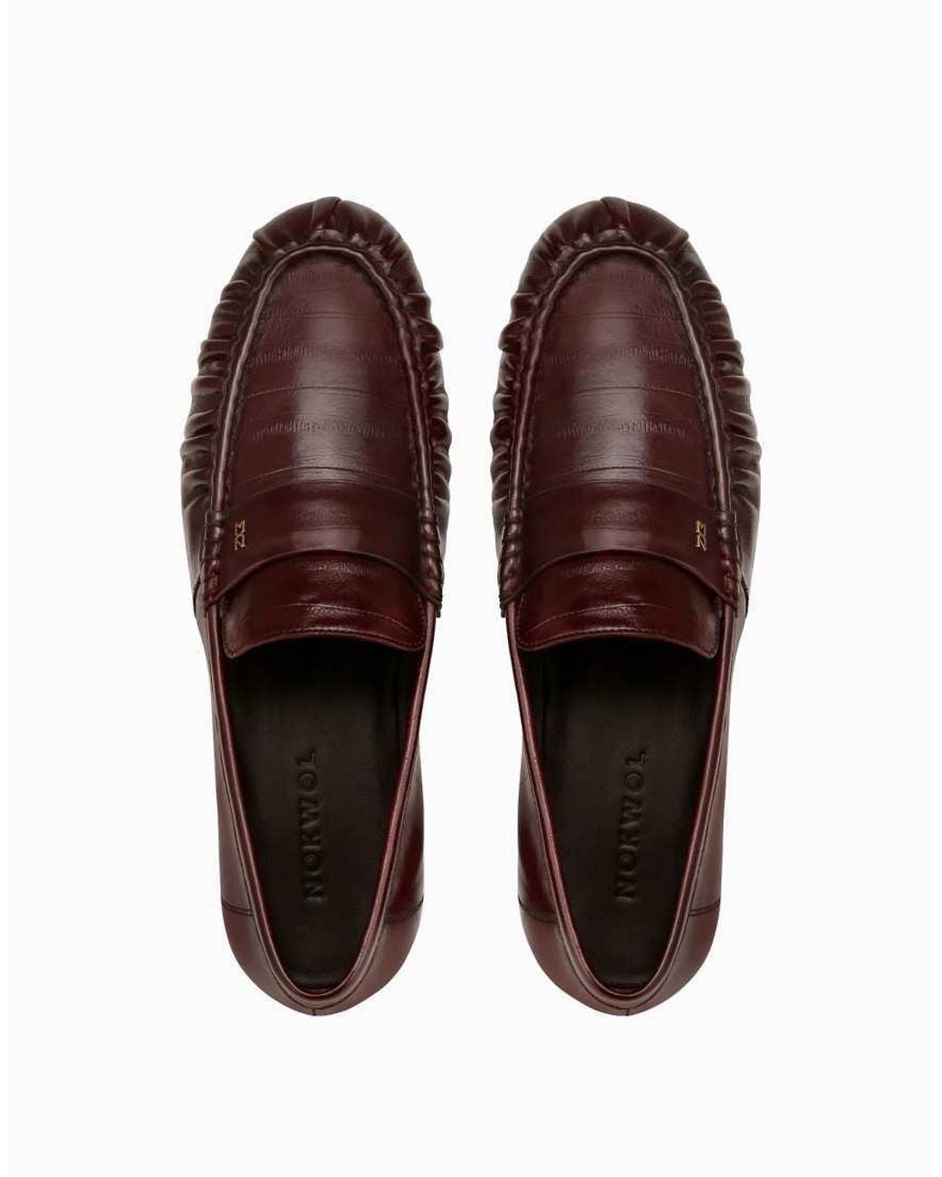 Nokwol Brown Nickle Loafers for men