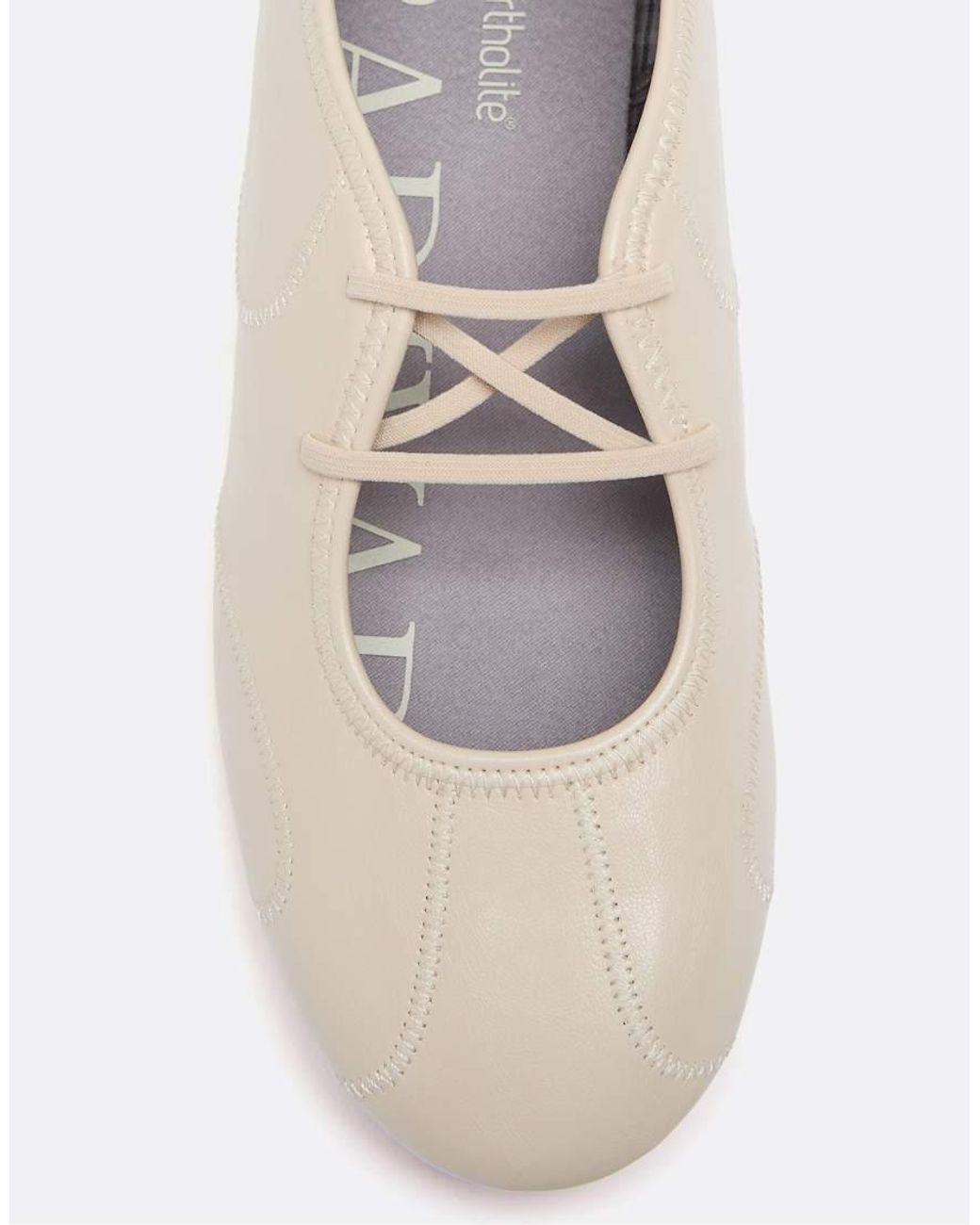 Stradivarius White Elasticated Sneaker Ballerinas
