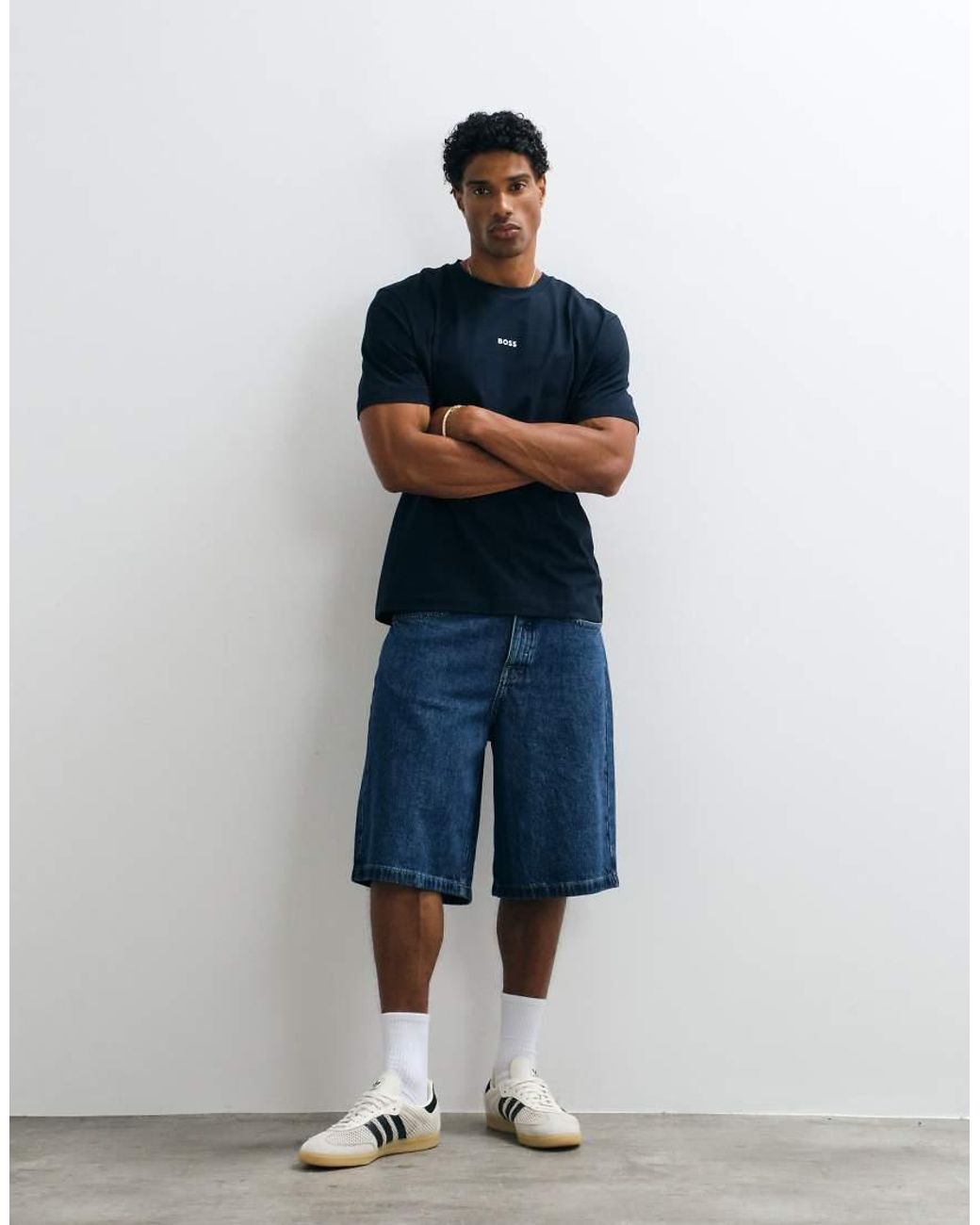 Boss Blue Hugo Boss Relaxed Fit Small Graphic T-shirt for men