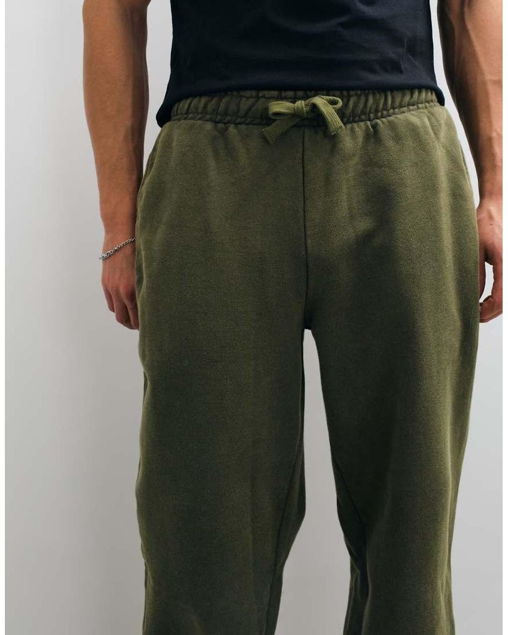 ASOS Green Premium Heavyweight Oversized Washed jogger for men