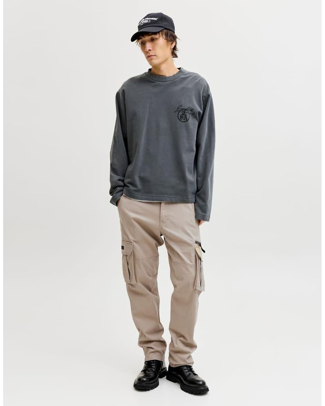 Jack & Jones Natural Cargo Trousers for men