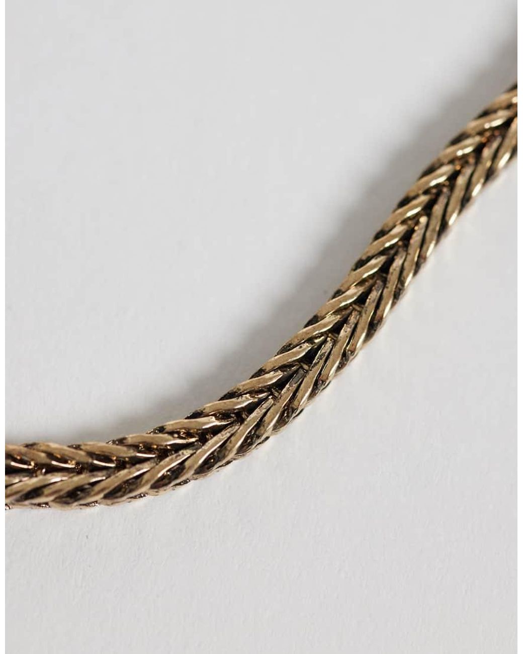 ASOS White 4 Pack Faux Tigers Eye Beaded Chain And Braided Faux Leather Bracelet for men