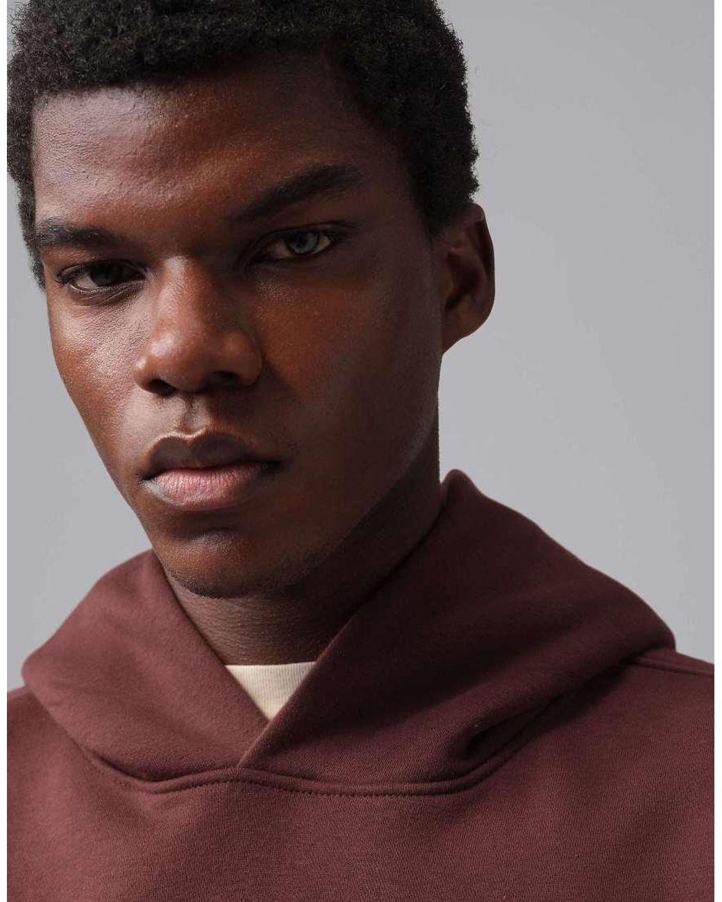 Nike Red Jordan Brooklyn Oversized Fleece Pullover Hoodie for men