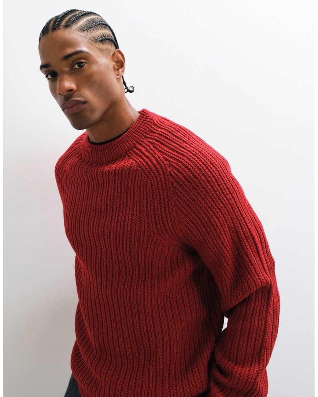 Jersey De Punto Collusion de hombre de color Red