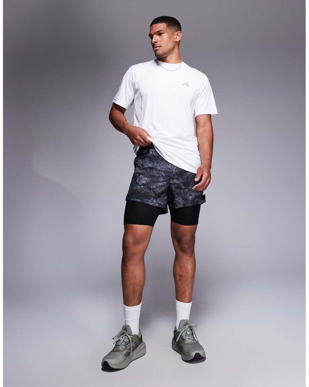 Adidas Originals White Adidas Training Tech T-shirt for men