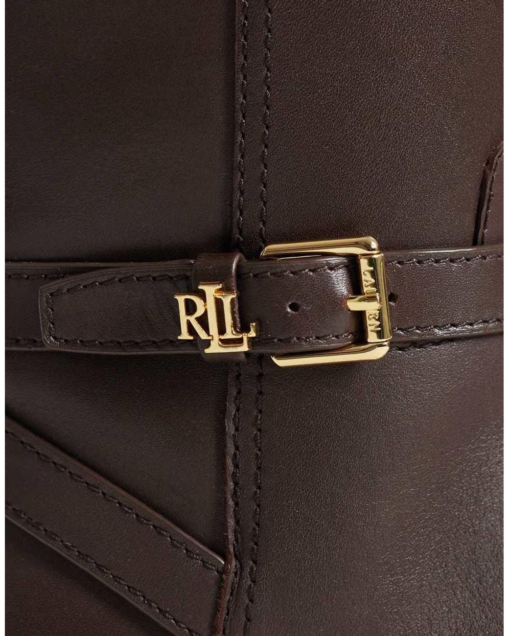 Ralph Lauren Brown Brooke Knee High Boot