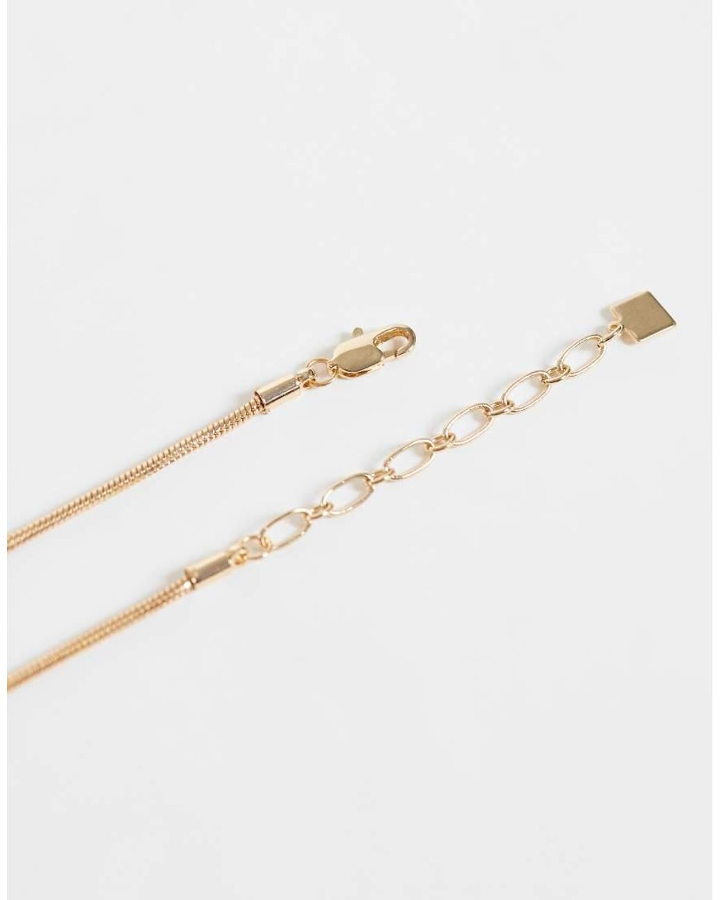 ASOS White Necklace With Stone Setting