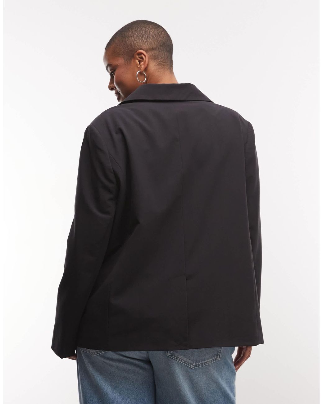 Collusion Black Plus Oversized Blazer