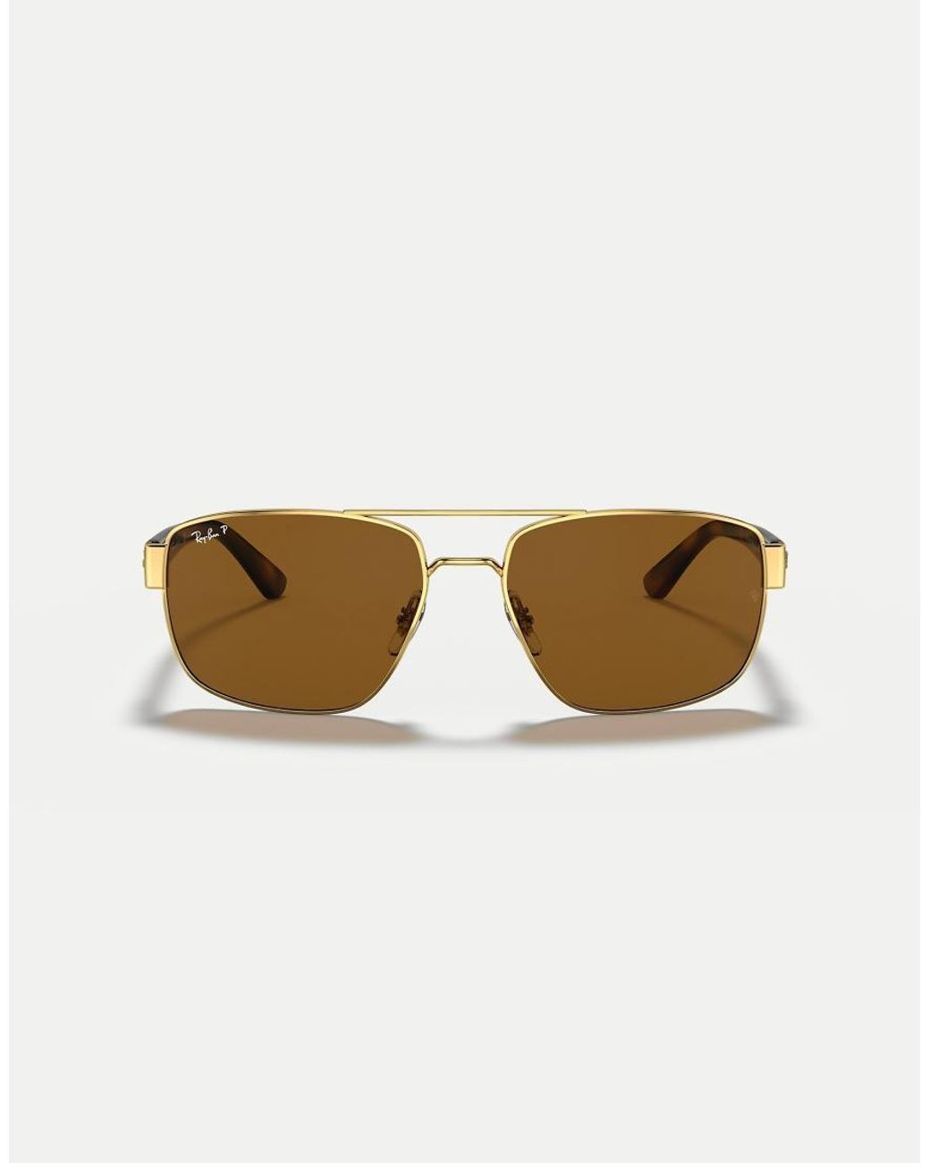 Ray-Ban Natural Rb3663 Irregular Polarised Sunglasses for men