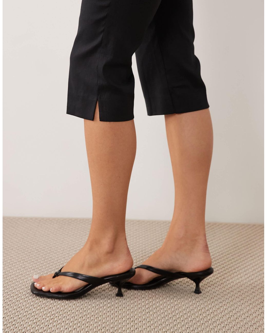 Mango Natural Capri Pants