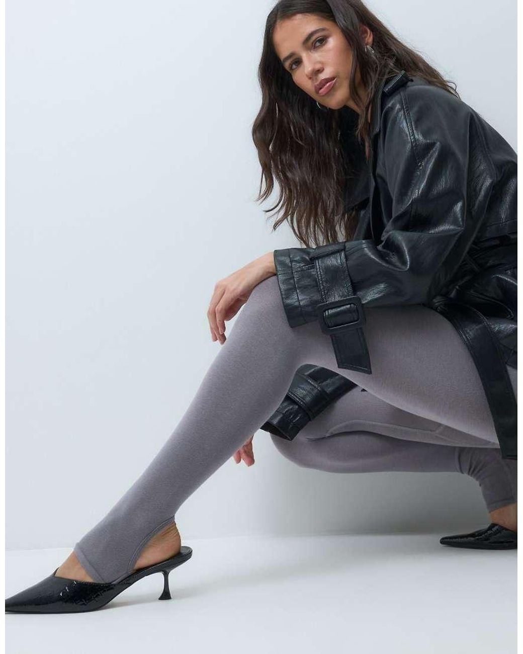 ASOS Gray Soft Seamless Stirrup legging
