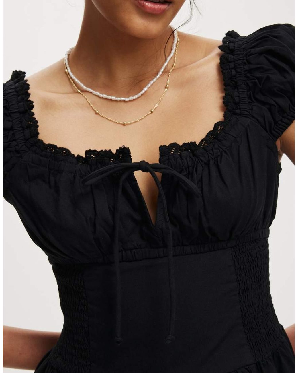 Cotton On Black Charlotte Mini Dress