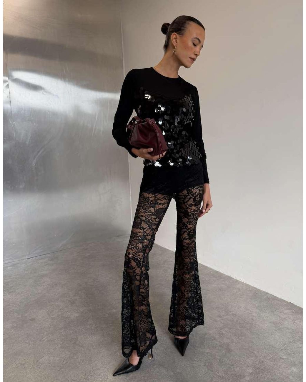 Never Fully Dressed Gray Lace