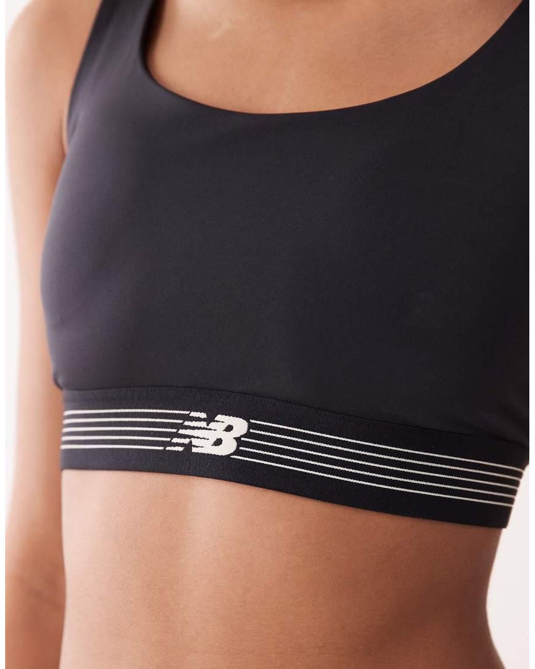 New Balance Black Ac Train Bra
