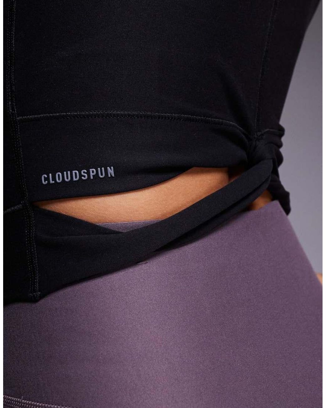 PUMA Black Cloudspun Twist Tank Top