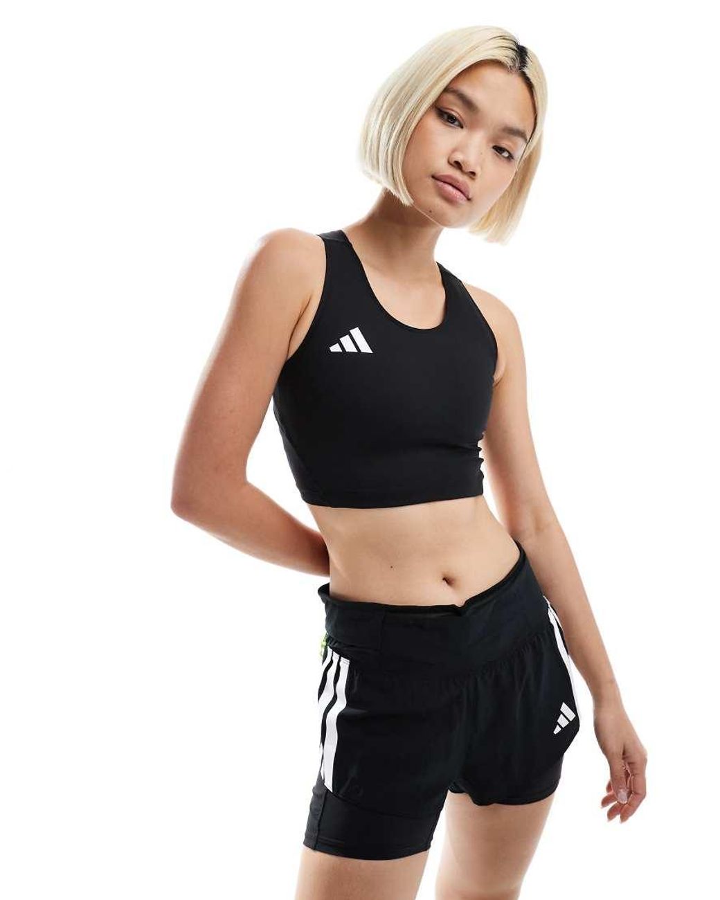Adidas Originals Black Adidas Running Adizero Tank