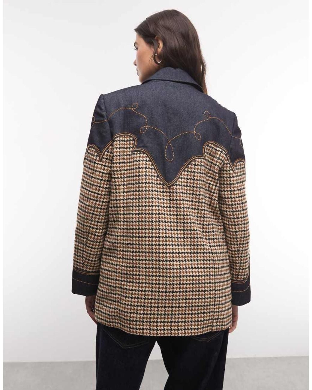 Wrangler Multicolor Houndstooth Blazer