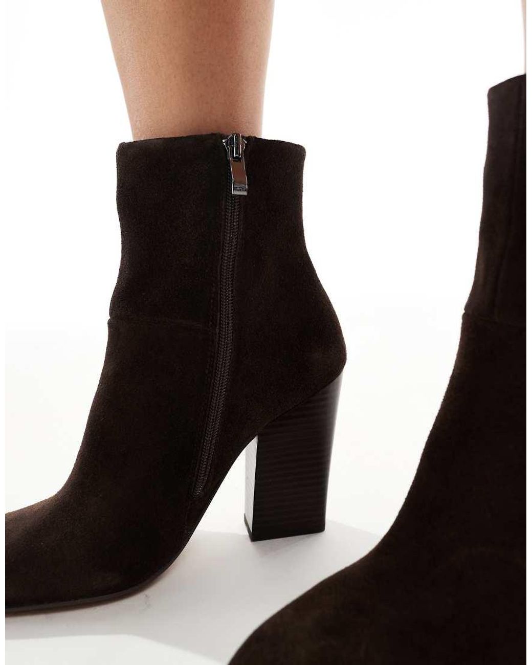ALDO White Karinaa Heeled High Ankle Boots