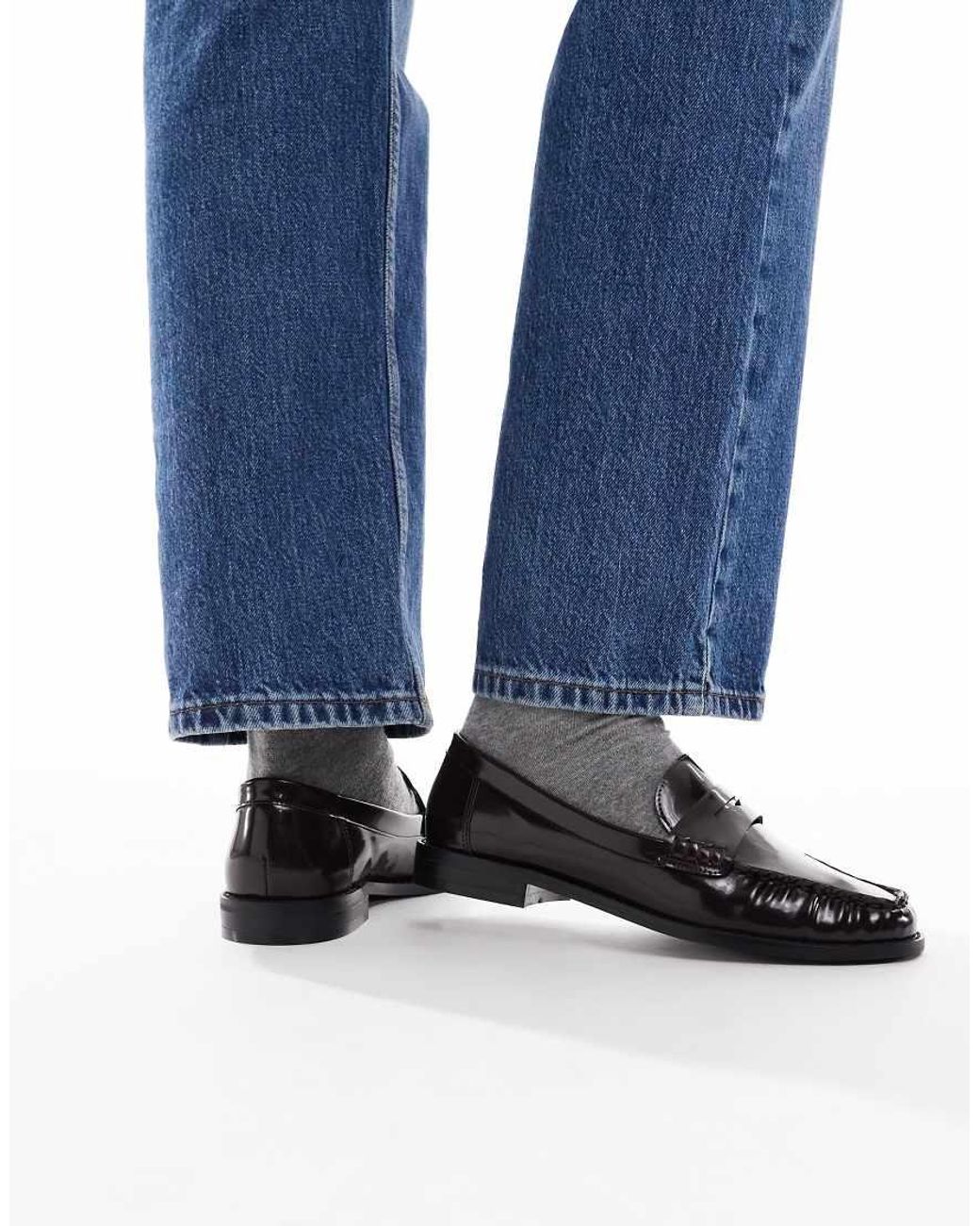 Schuh Blue Lendall Penny Loafers