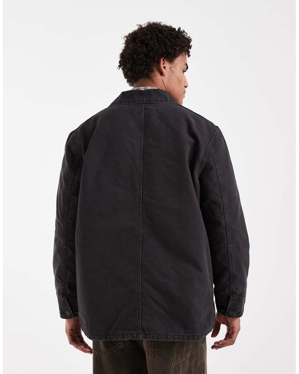 Levi's Black Workwear Berkley Denim Chore Jacket for men