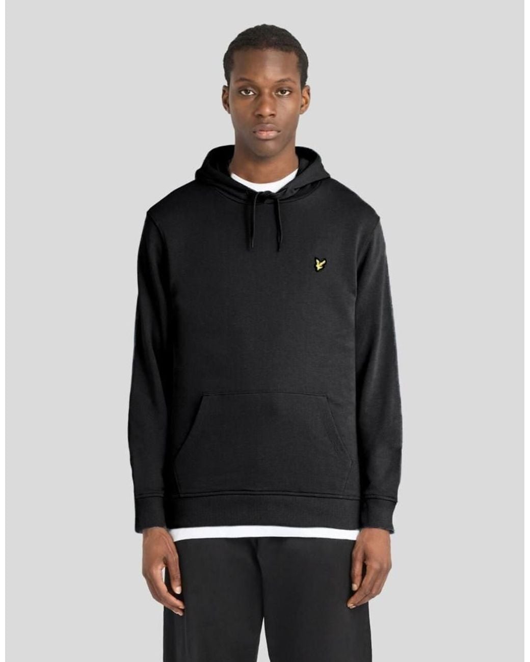 Lyle & Scott Black Mid Layers Pullover Hoodie for men