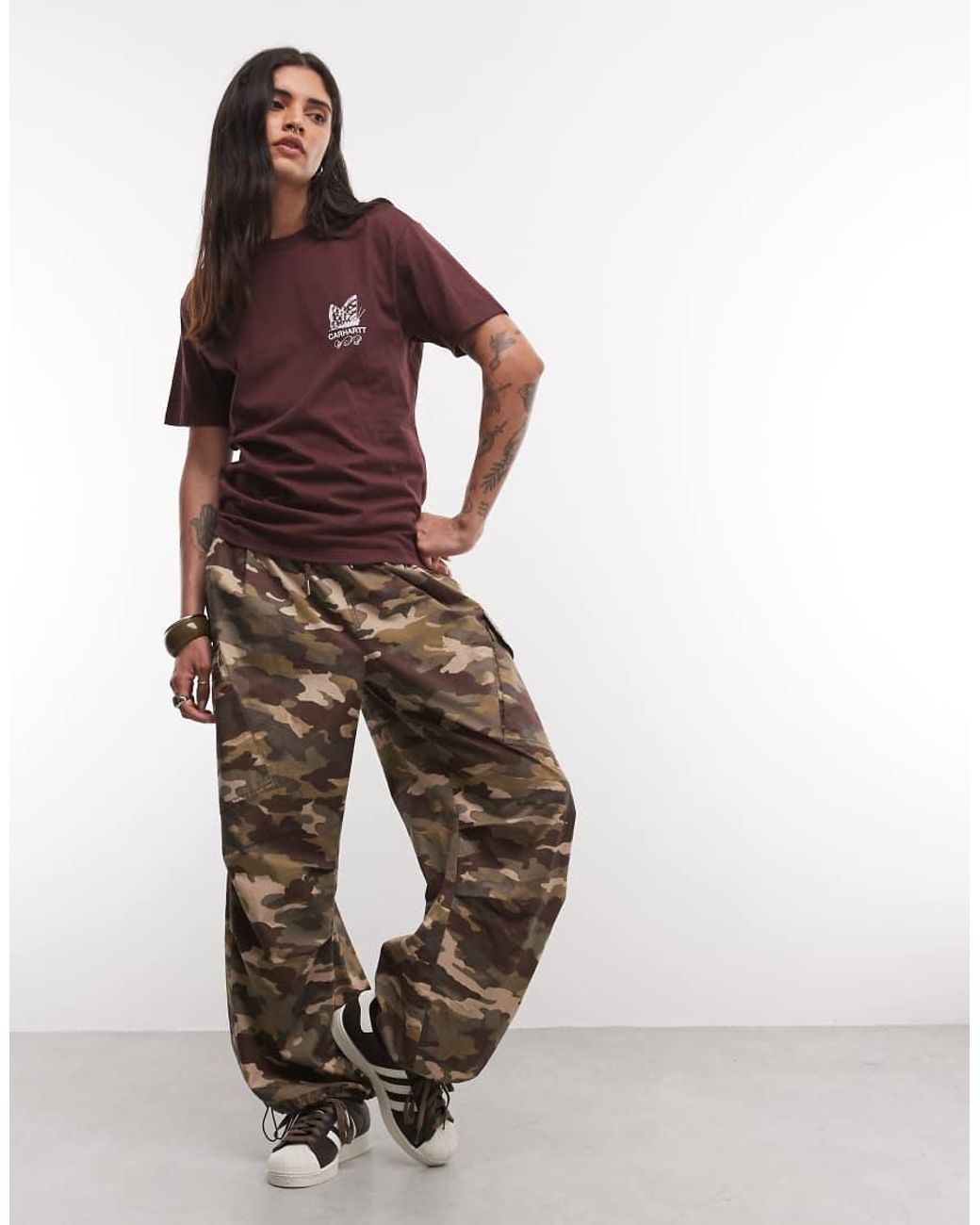 Carhartt Red Silver Cups Back Print T-shirt