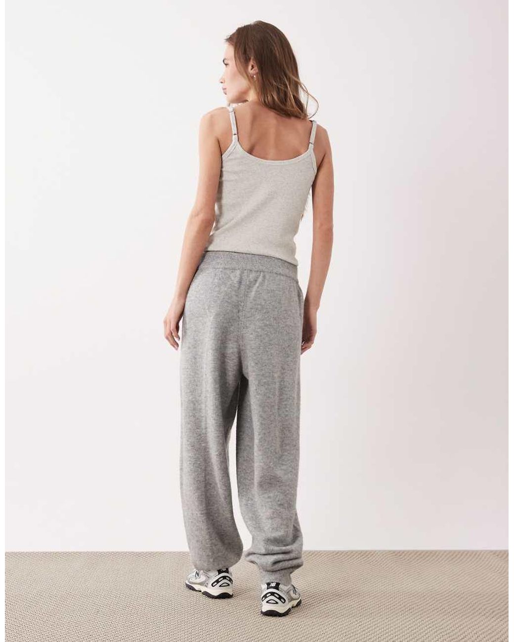 Calvin Klein Gray Lounge Slim-Leg Plush-Terry Jogging Bottoms