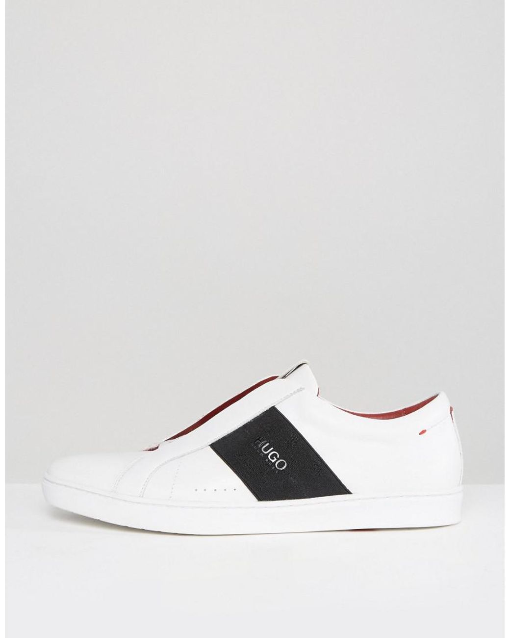 Hugo boss white shoes sales
